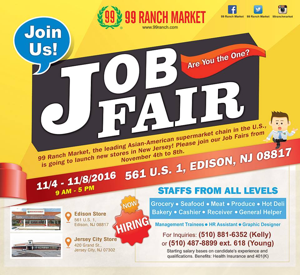 Work at 99 Ranch Market New Jersey